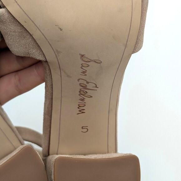 Sam Edelman Yancy Ankle Strap Block Heel Sandals Women's Size US5M EU35 - Picture 10 of 12